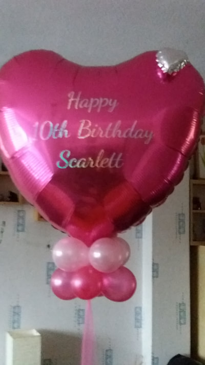giant foil heart personalised balloon 