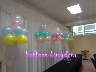 pastel colour cloud 9 balloons 