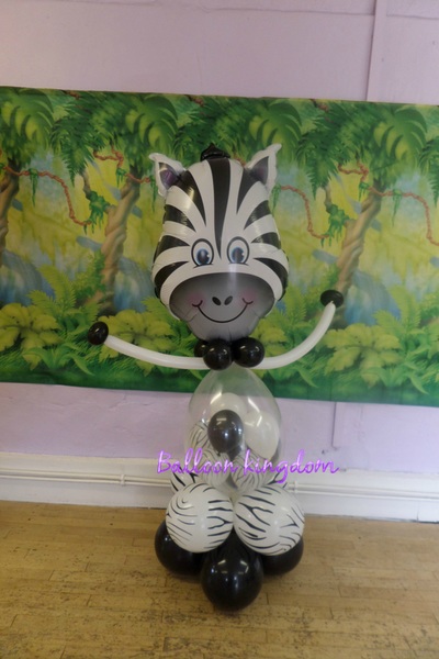 zebra gumball animal sculpture