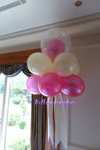 pink and ivory cloud nine balloon