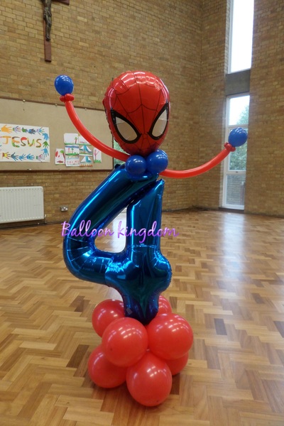 spiderman number balloon