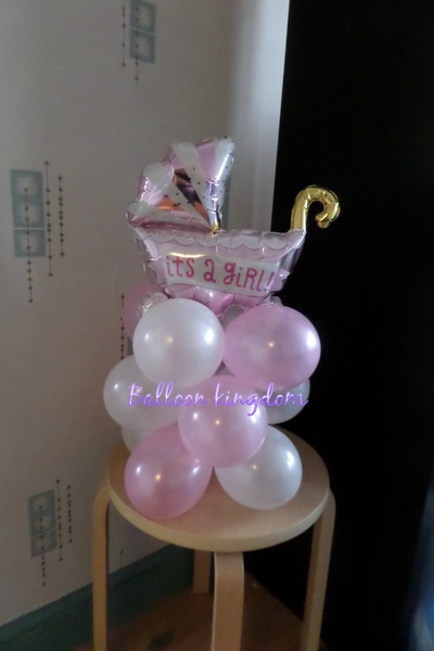 baby shower balloon centerpiece 