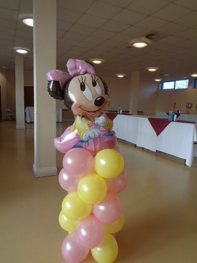 baby minnie mouse mini balloon column