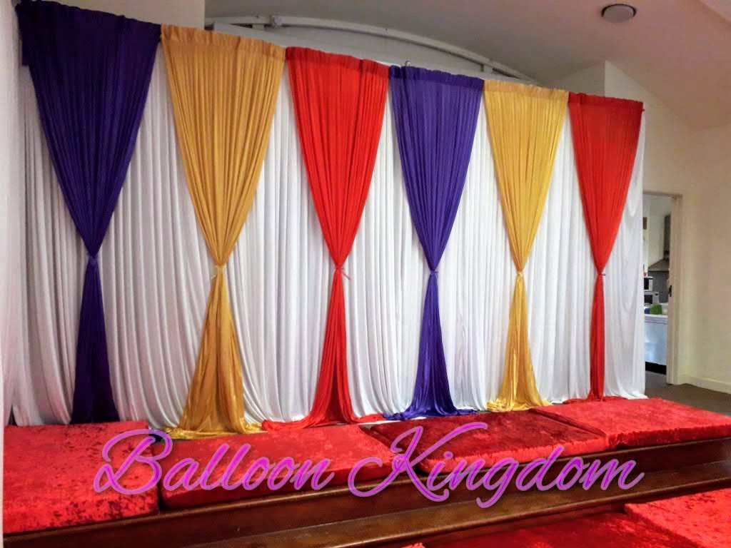 3M Royal Blue Detachable Swag for Wedding Backdrops,Cake and Top Table Skirts 